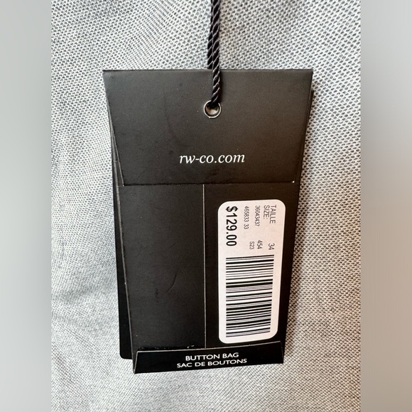 Men’s RW&Co tailored slim fit grey suit pants - Picture 7 of 7